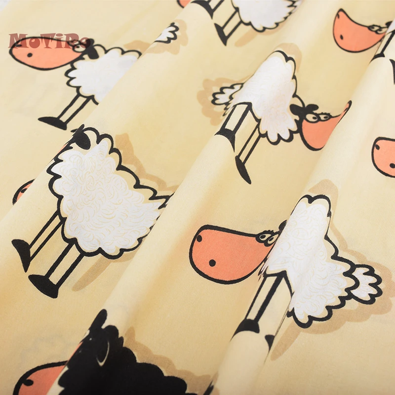

MoTiRo,Half Meter,Printed Twill Cotton For Fabric,Pink Sheep Series Material of Baby/Child/Handmade/Quilting/Sewing/Sheet/Pillow