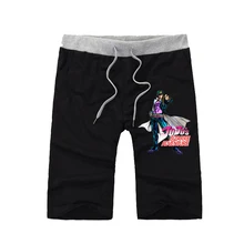 Аниме JoJo невероятное приключение пляжные шорты на талии, с карманами, мужские шорты, летние шорты подростковые короткие спортивные Штаны