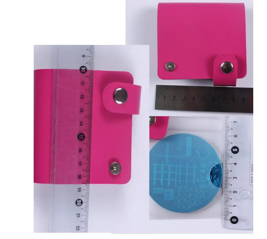 6 цветов держатель для штамповки ногтей из искусственной кожи для хранения штампов пустой Органайзер для сумок трафареты альбомные сумки Прямая поставка TD33/34