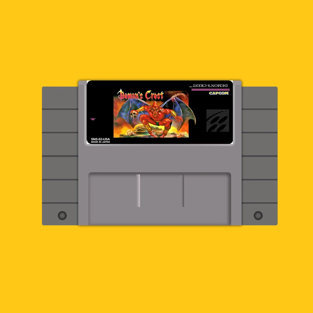 

Demon's Crest 46 Pin 16 Bit USA NTSC Grey Game Card