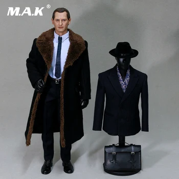 

1/6 Scale Male Figure Accessory WWII German Businessman Clothes Set & Head Accessories Model for 12 inches Action Figure Body