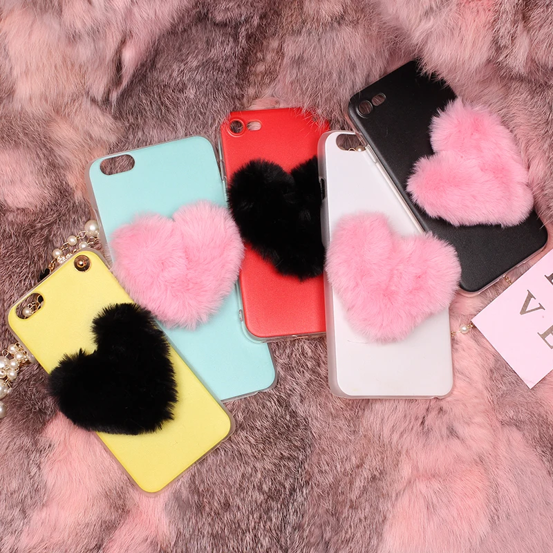 

Plush Heart Phone Case For Huawei G6 G7 G8 G9 Plus G520 G610 G630 G730 Y511 Y635 Y3ii Y5ii Y5 2017 Y6 Pro Y7 Prime Y9 2018