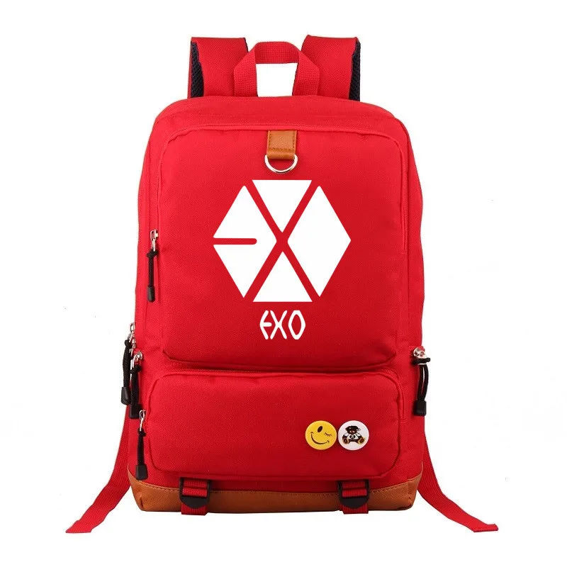 

New Boys Girls School Backpack EXO Periphery Unisex Shoulders Travelling Bag Laptop Fashion Bags Gift