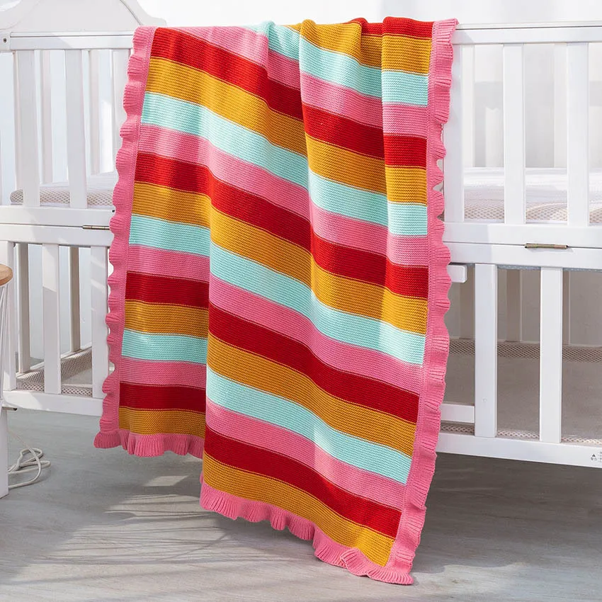 Детское одеяло s новорожденный высокое качество экологическое 100% бамбуковое волокно Вязаное детское одеяло детское Пеленальное Одеяло s