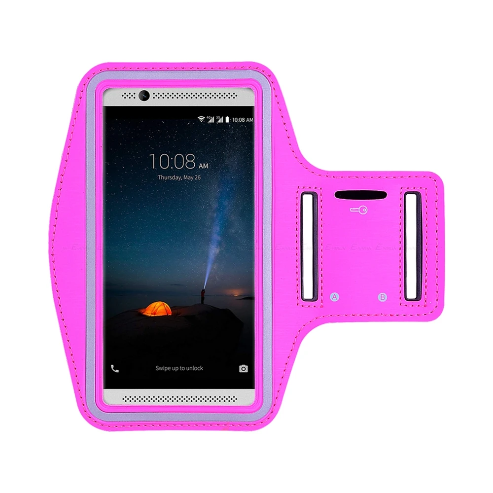 Rose Беговая спортивная сумка-держатель для телефона для zte Axon M 7 Mini Max 7 S zmax Pro Blade X7 V6 D6 S7 S6 Чехол - Цвет: Rose