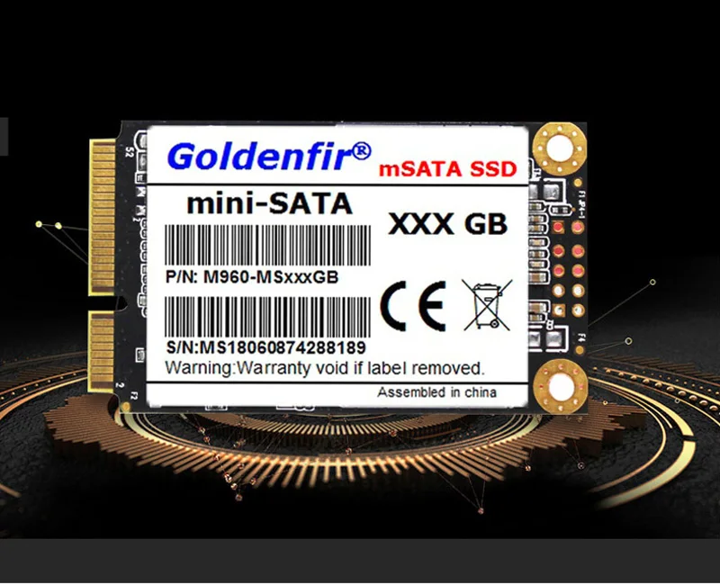 Твердотельный накопитель Goldenfir SSD mSATA SATA 3 III II HD внешний 1 ТБ 960 ГБ 480 256 240 128 120