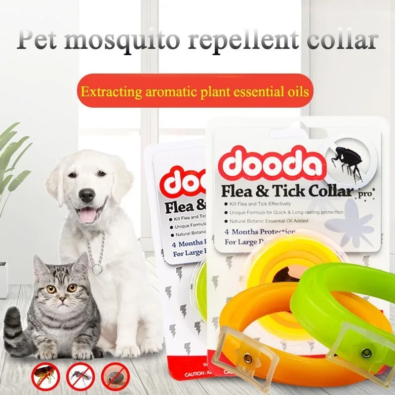 Spring Summer Mosquito Repellent Small Dog Collar Pitbull Adjustable Puppy Collar Beagle Pet Accessories Cats Products For Pets