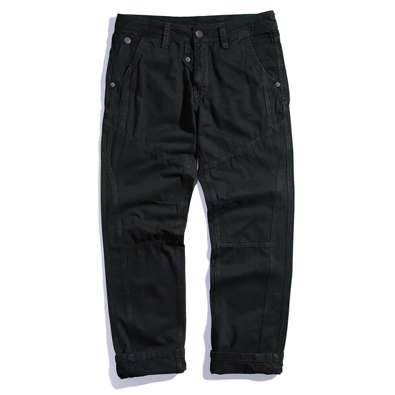 Men Pants Men Leisure Pants Summer Pocket Pants Outdoor loose casual pants young men large cargo casual pants