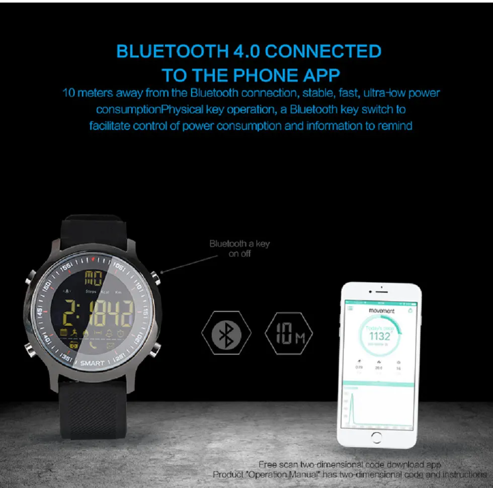 EX18 Smart uhr Sport Smartwach Bluetooth Smartwatch Für Android IOS Lange  standby Wasserdicht Pedometer Anruf SNS Erinnerung|smartwatch for  android|bluetooth smartwatchsmart watch sport - AliExpress