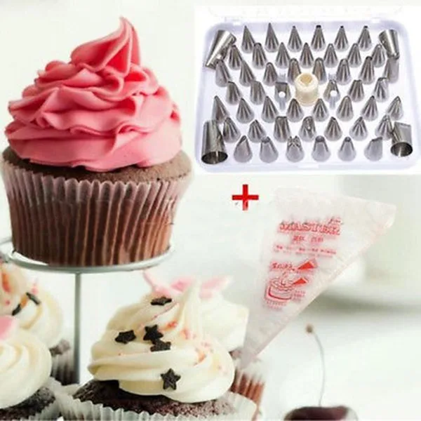 52 шт./компл. обледенение трубопроводов Кондитерские насадки торт чашки Sugarcraft украшения приспособление для украшения AA