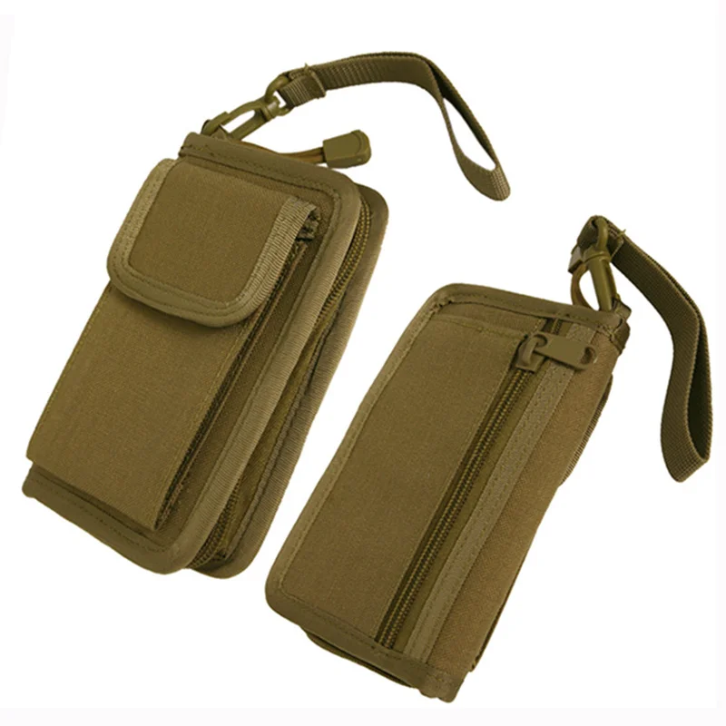 CQC Тактический кошелек, чехол для телефона, военный наружный кошелек, держатель для карт, для охоты, путешествий, на запястье, сумка для рук, сумка для повседневного использования - Цвет: DE