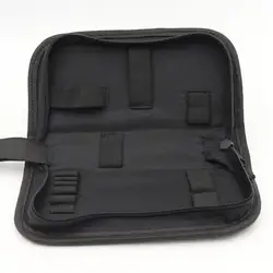 Черный мульти-функциональный холст ремонт часов Портативная сумка для инструментов молния хранения