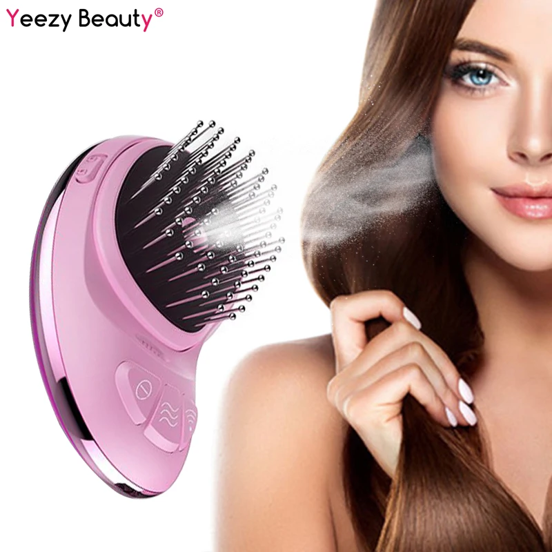 Portable Electric Ionic Hairbrush Nano Spray Negative Ion Comb Hair