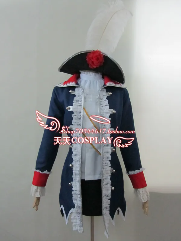Хеталия Пруссия косплей костюм набор с шляпой на заказ любой размер