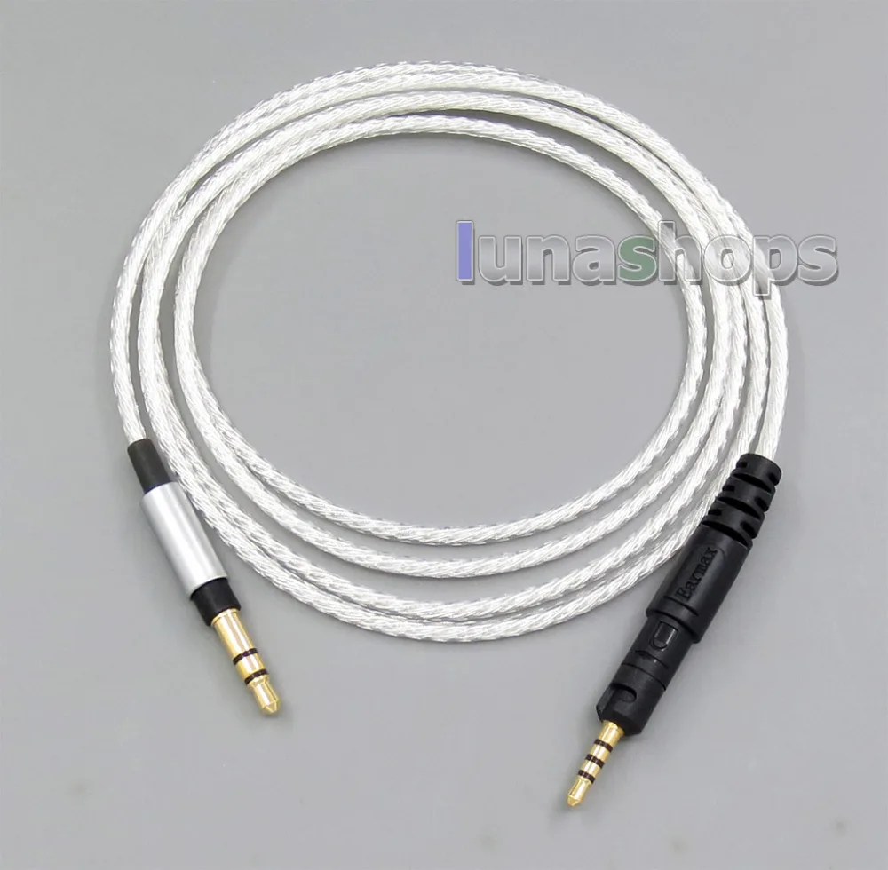 Посеребренный обновленный DIY Индивидуальный кабель для наушников|custom cable|cable for