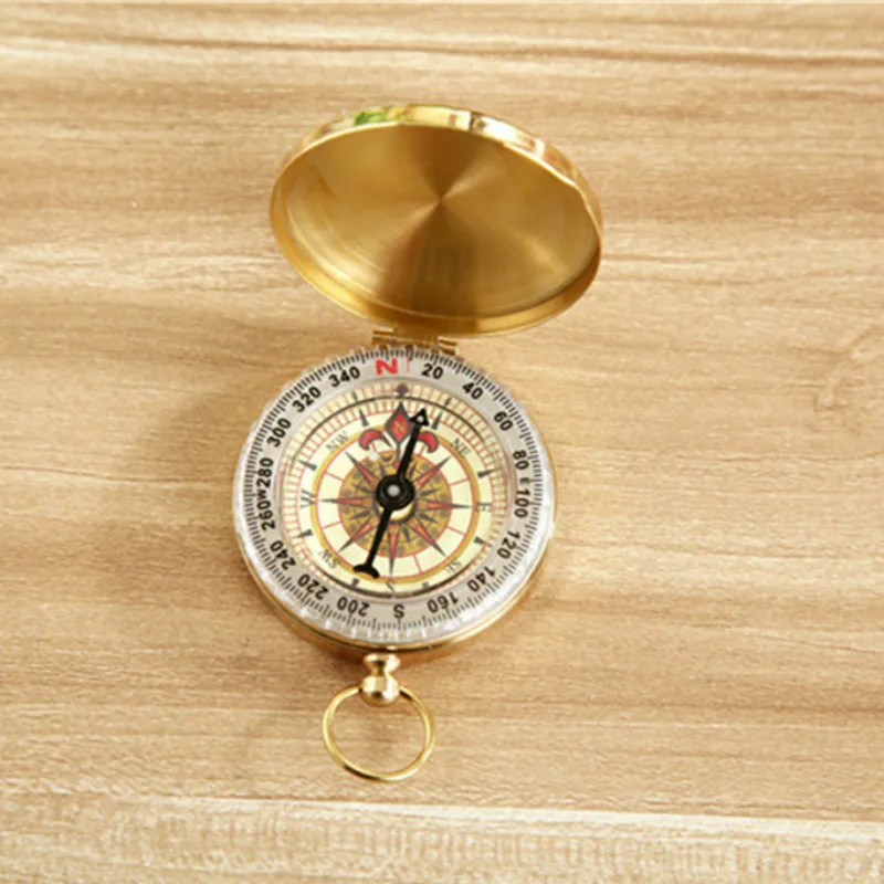 

Pocket Mini Multifunction Copper Compass Waterproof Noctilucent Pocket Watch Type Portable Outdoor Navigation Compass Q1067CMD