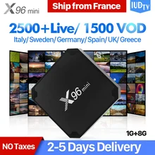 X96 mini IPTV Spain Android 7.1 TV BOX Amlogic S905W Quad Core X96mini Set-top Box with IUDTV IPTV Spain Sweden UK Italy Arabic x96 android 7 1 box with neotv iptv yearly code x96 mini 4k tv box with 4800 vod live iptv us uk hdmi 2 0 x96mini smart tv