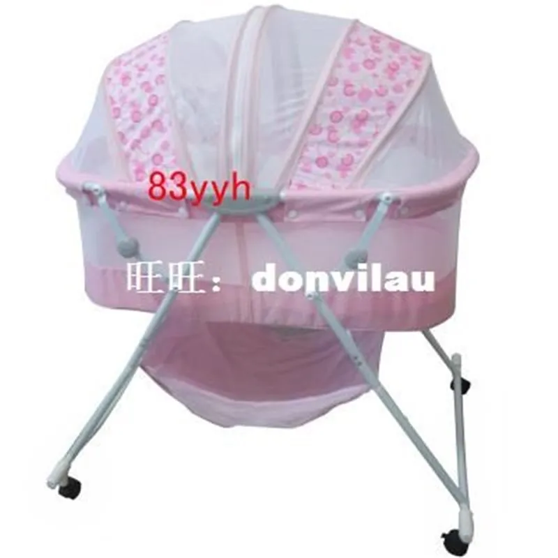 Jual Portable Bayi Tempat Tidur Anak anak Kantong Tidur Bantal Bayi Baru Lahir Cradle Tempat Tidur Lipat Manual Crib 0 ~ 18 Bulan Menggunakan