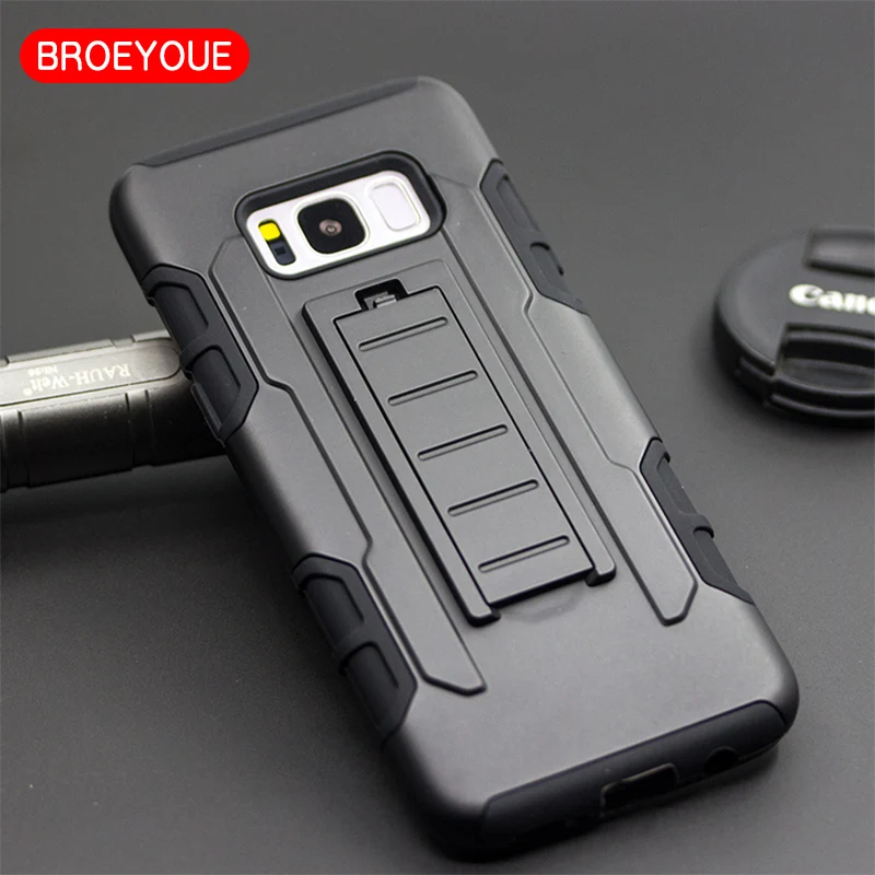 

Armor Hard Case For Samsung Galaxy S8 S7 Edge Plus A7 2016 A8 J3 2017 Belt Clip Hybrid Holster Stand Mobile Phone Cases Cover