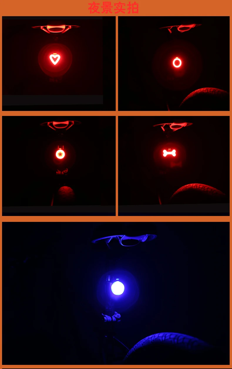 Sale DEROACE Bike Light Bicycle LED Taillight Safety Warning Light Mountain Bike Rear Light Lamp Usb Charging Creative Taillight 5 Sale DEROACE Bike Light Bicycle LED Taillight Safety Warning Light Mountain Bike Rear Light Lamp Usb Charging Creative Taillight 5