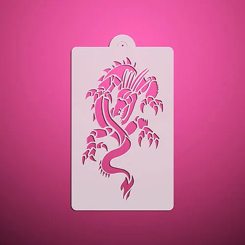 

Good Fortune Dragon Design Cake Stencil Fondant Cake Decorating Stencil Perfect Cake Pastry Tool Wall Decoration Stencil ST-3126