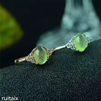 

KJJEAXCMY fine jewelry 925 Simple silver ring with small and fresh natural grape lady stone ring kjujki