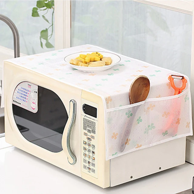 Best Offers Good Quality Waterproof Microwave Oven Covers With Two Side Pocket PEVA Material Best Offers Good Quality Waterproof Microwave Oven Covers With Two Side Pocket PEVA Material