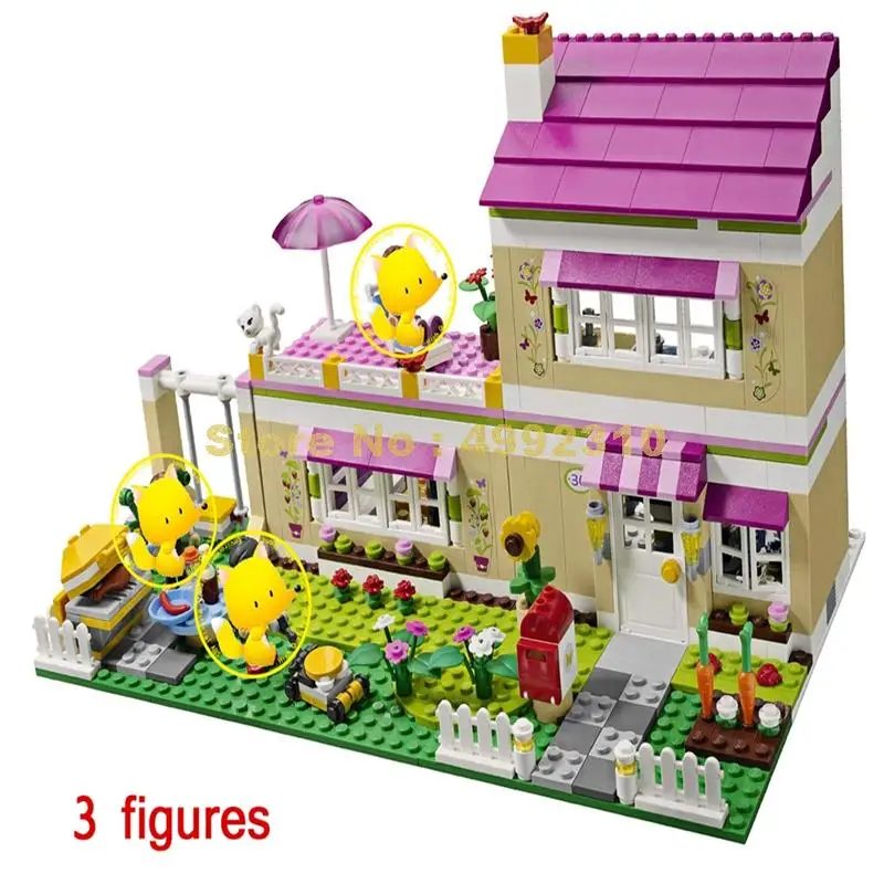 

10164 695pcs friends olivia house girls bela 3315 building block 3 figures Bricks Toy