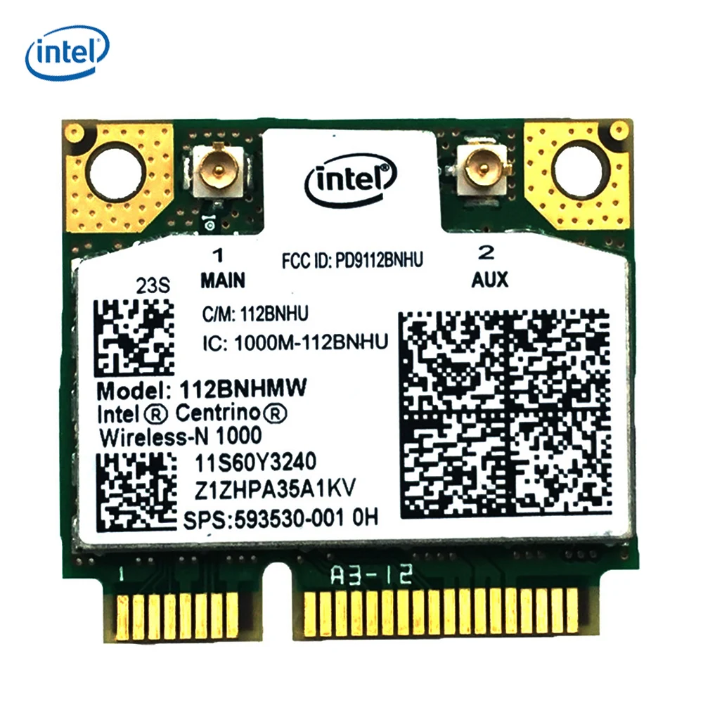 Intel Centrino Wireless N 1000 112bnhmw Network Card 300mbps 802 11 B G N 2 4ghz Wifi Half Mini Pci E Card Intel Centrino Wireless N 1000 Network Cardmini Pci Aliexpress