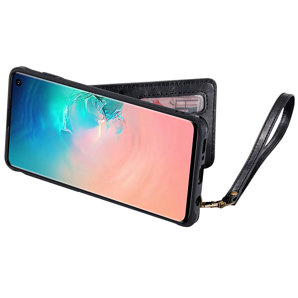 Кожаный чехол HAISSKY для samsung S10, S10E, S9, S8 Plus, Note 9, 8, держатель бумажника, откидная крышка для samsung Galaxy S10 Plus, чехлы для телефонов