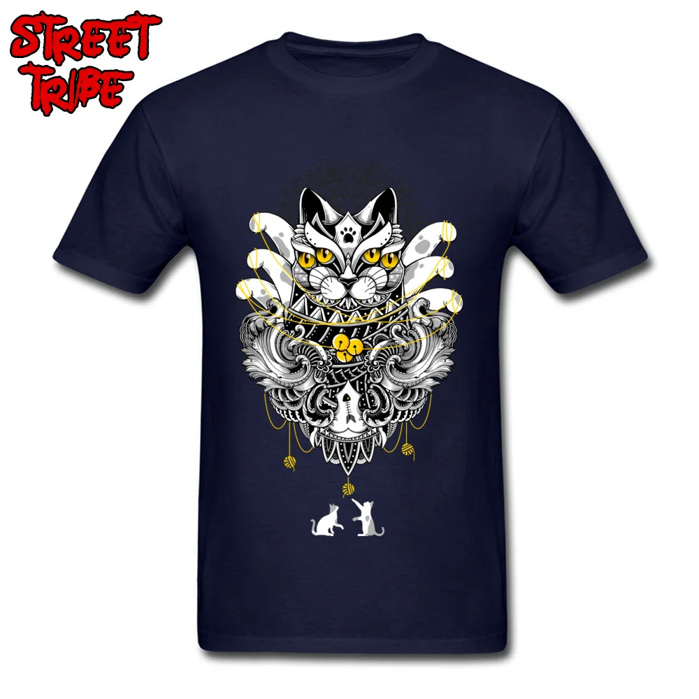  Mens T-shirts Cat Ritual Summer Tees All Cotton O-Neck Short Sleeve Design Tops Shirt Summer Free Shipping Cat Ritual navy