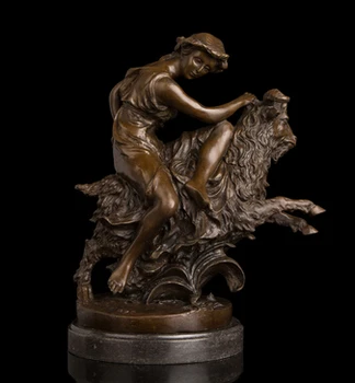 

Copper decoration Fine Buddha Brass The new design events to head of bronce of time pastor statue goat estatuilla Art Decor