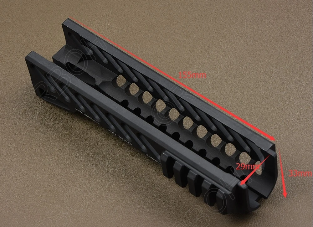 Тактический AK 47 103 104 105 74 м Пикатинни Вивер рельс теплоотвод Handguard Cnc алюминиевый