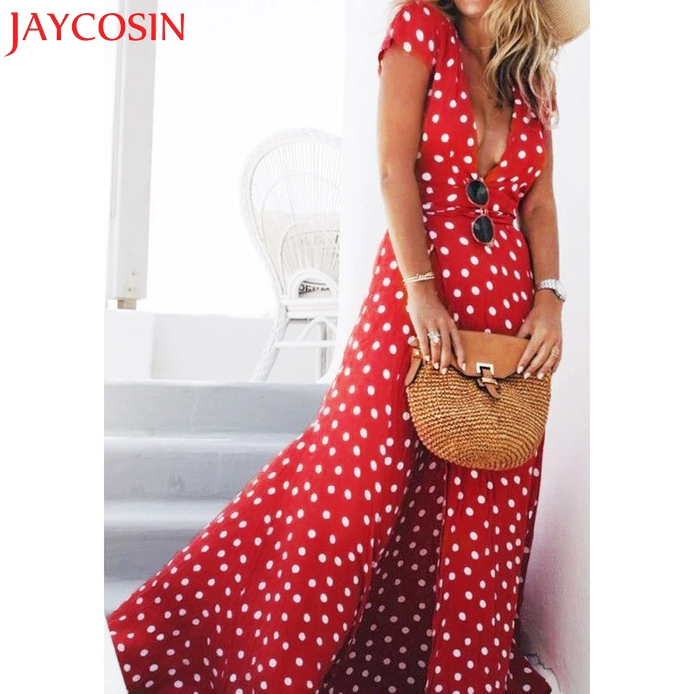 JAYCOSIN Women Vestidos Long Dress 2017 Summer Boho