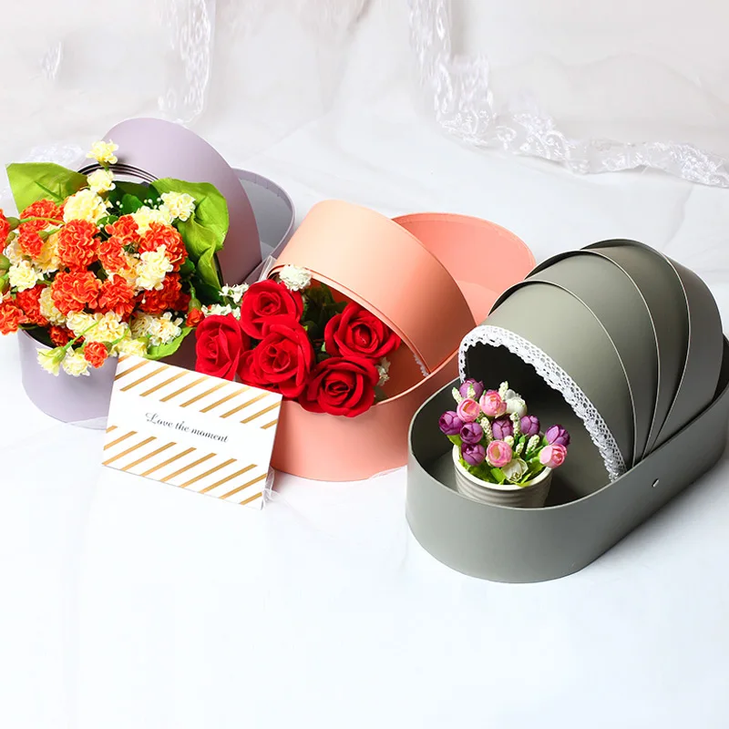 

2 pcs Creative Cradle Flower Box Personality Flower Packaging Box High-end Bouquet Gift Flower Box Rose Flower Basket