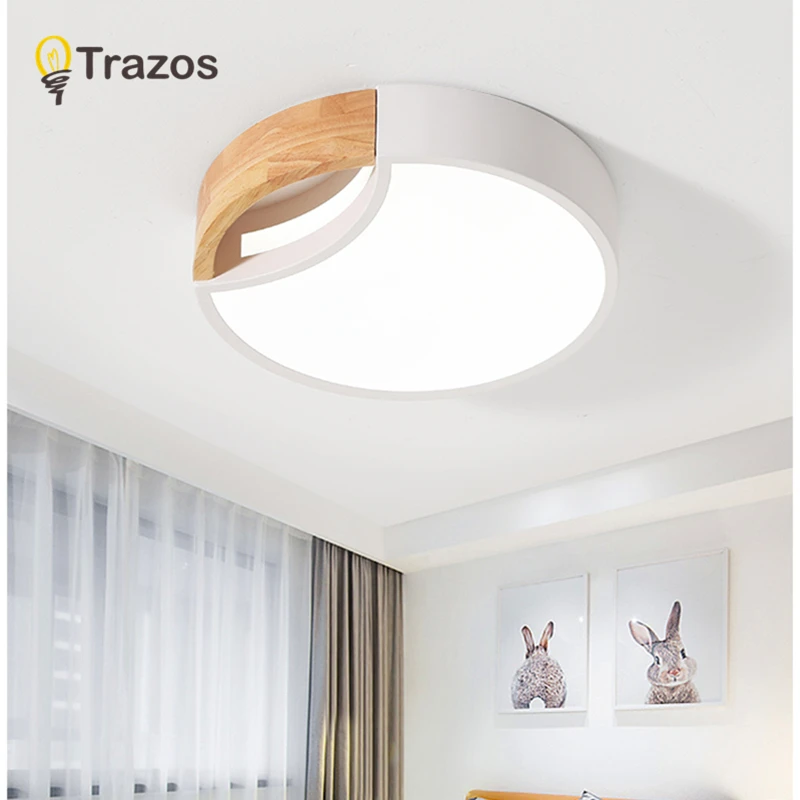 

2019 TRAZOS pendant lights Led modern for dinning room Wooden+Metal suspension hanging ceiling lamp home lighting for Kitchen