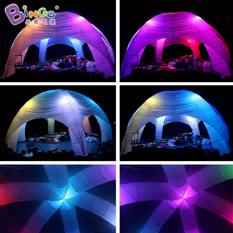  customized 6m diameter*4m high inflatable tent with led lighting- toy tent