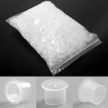 Высокое качество 1000 шт 12 мм чернил чашки. Прозрачные плоские пигментные чернила для татуажа крышки чашки с нижней частью для инструмент для чистки татуировки