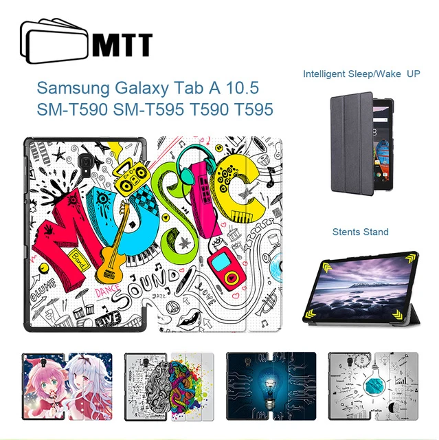 MTT чехол из искусственной кожи для samsung Galaxy Tab A, 10,5 дюймов, T590 T595, SM-T590, SM-T595, Магнитный флип-чехол для планшета, умный чехол, чехол