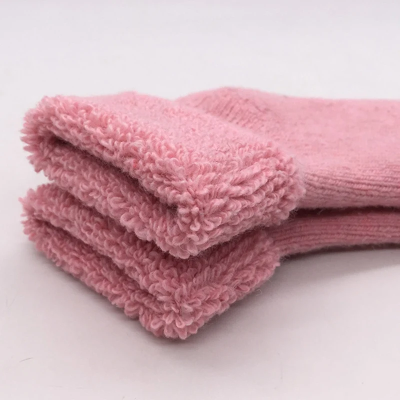 1 пара тепловых детских носков Натуральная Шерсть Толстые бархатные зимние теплые детские носки для новорожденных носки для маленьких мальчиков и девочек