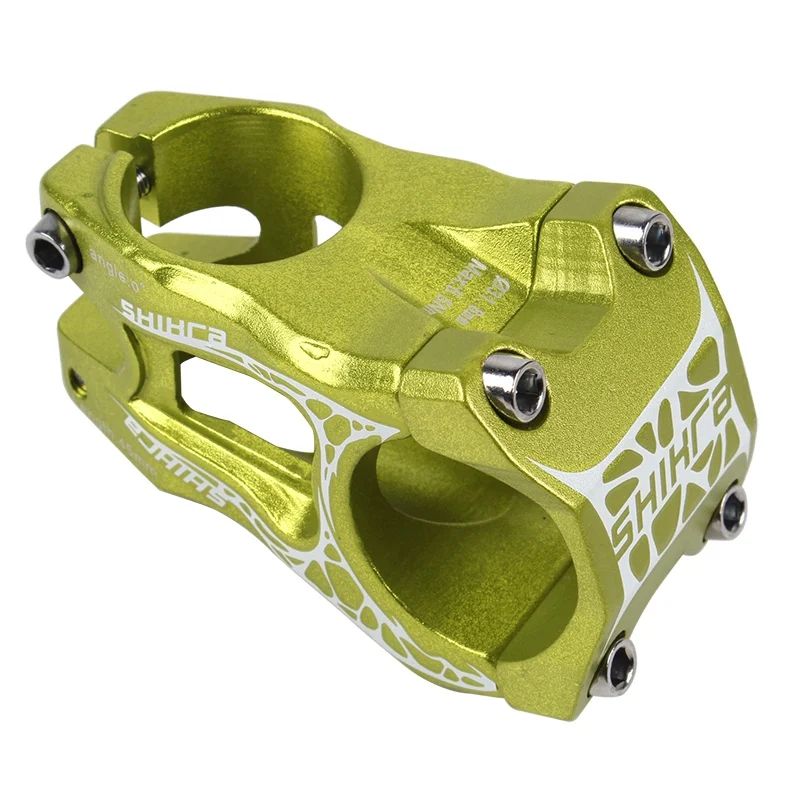 31,8*28,6*45 мм Прочный алюминиевый сплав MTB дорожный BMX велосипедный стержень CNC обработанный Горный Руль для велосипеда 6 цветов - Цвет: Green