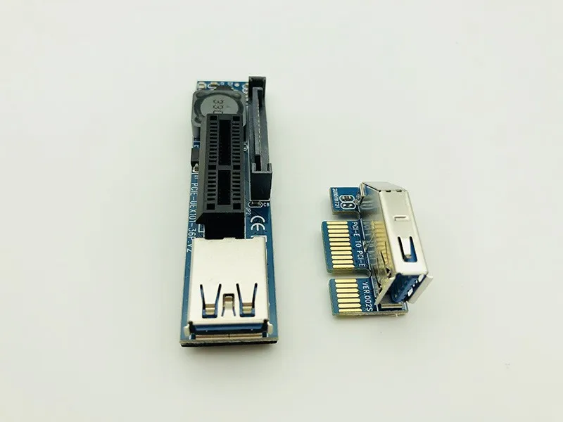 PCI E удлинитель 1X до Райзер USB 3 0 кабель SATA Power work для материнской платы x1 слот