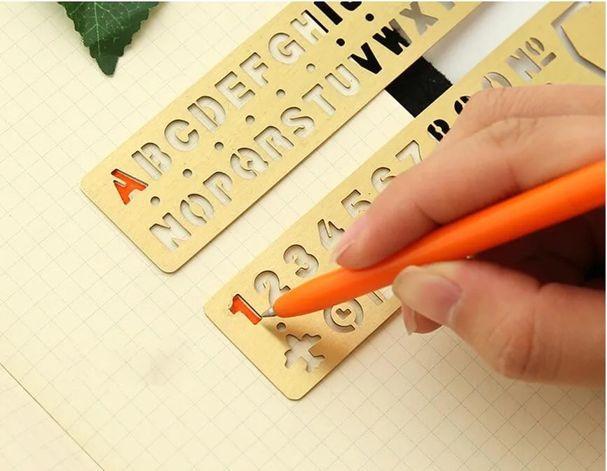 Letter metal ruler  (12)