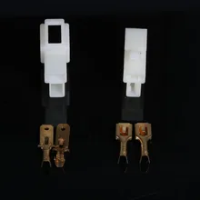 10 комплектов 6.3 мм 2way/контактный Электрический автомобильные провода соединительные Наборы Мужской Гнездо разъем для мотоцикл