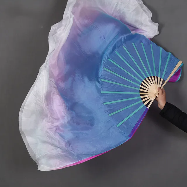 本物のシルクのファンベール,シフォンダンサーのペア