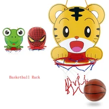 3 комплекта игр в помещении подвесной баскетбольная стойка мультфильм тигр большая лягушка паук модель воина Крытый Открытый игрушки для детей