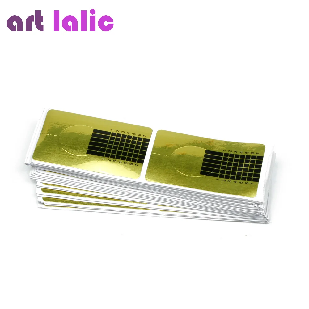 100 Pcs Professional Nail Forms Acrylic Curve Nails Gel Nail Extension ...