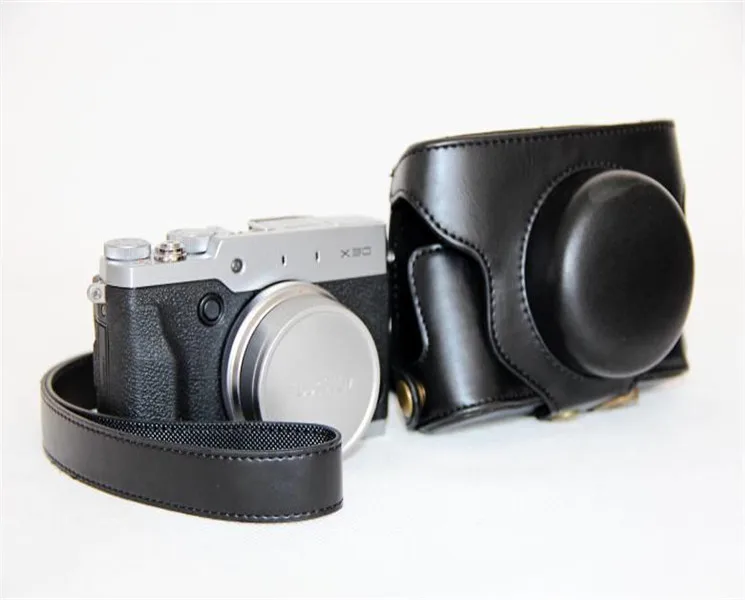 HAFEI камера видео сумка чехол PU Жесткий кожаный чехол подходит для Fujifilm FUJI X30 X-30 камера с ремешком 3 цвета черный/кофе/коричневый