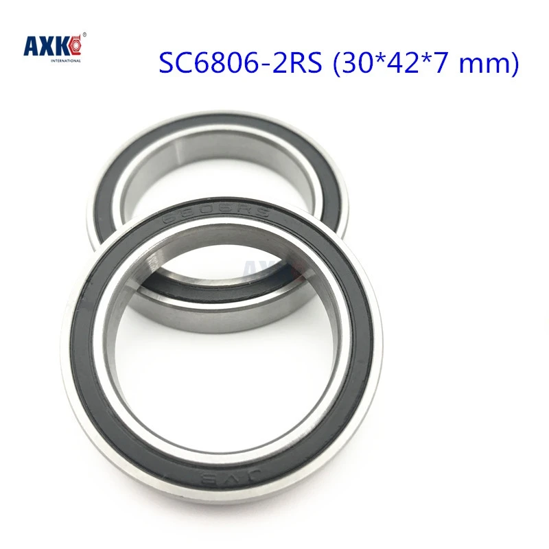 

2019 Top Fashion New Arrival Rodamientos Free Shipping Sc6806-2rs (30*42*7 Mm) Hybrid Ceramic Ball Bearing Sc6806 2rs For Bb30