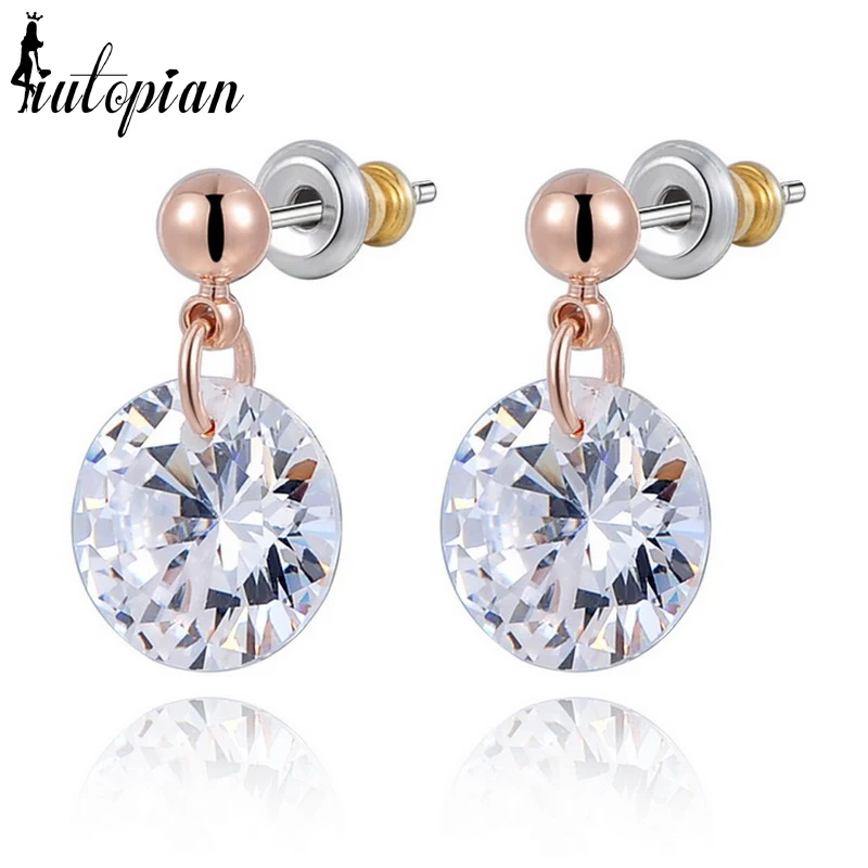 

Iutopian Elegant OL Drop Earrings Dangles With Austrian Crystal Stellux Zirconia CZ #RA23200